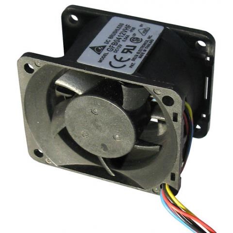5) 12 VDC 40 X 50MM HIGH-VELOCITY COOLING FAN, USED